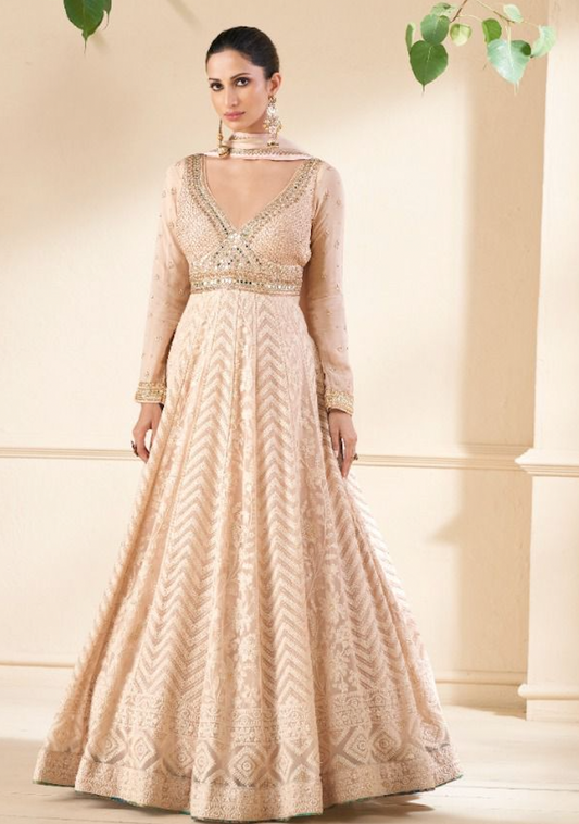 Matrut  | Clover Radiance Beige Gown