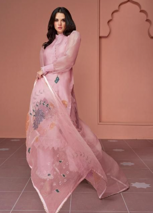 Matrut  | Cerulean Blossom Light Pink Suit