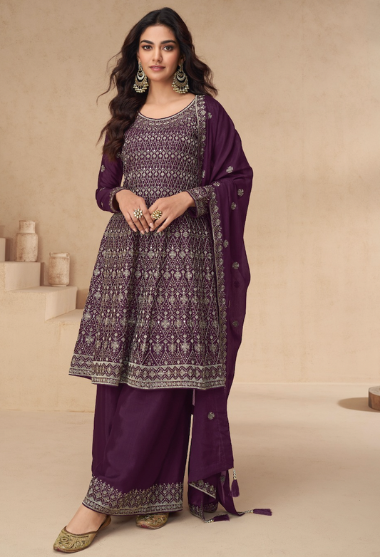 Matrut Sapphire Bliss Plum Suit