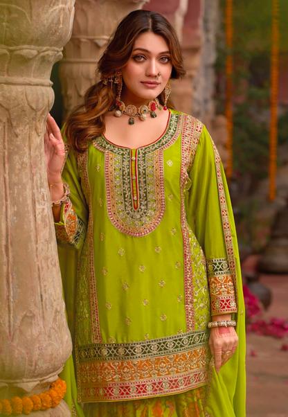 Matrut  | Vibrant Willow Lime Green Suit