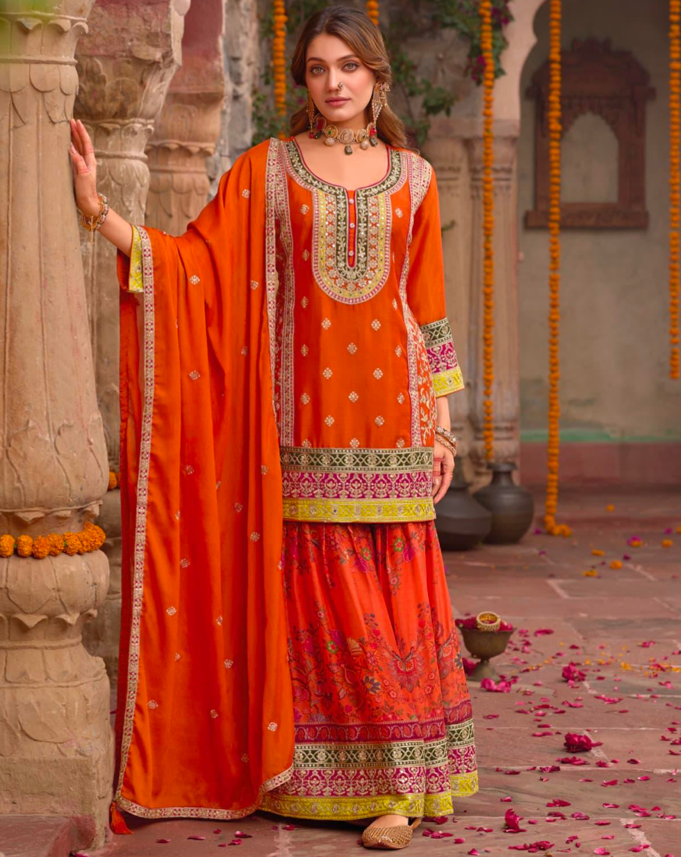 Matrut  | Vibrant Willow Orange Suit