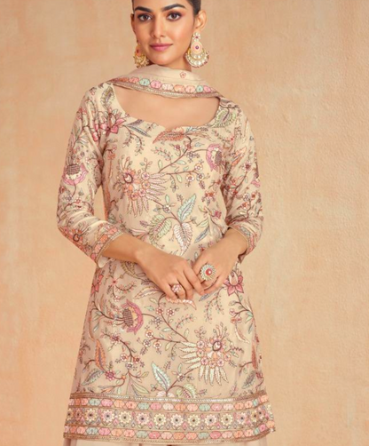 Matrut  | Dream Cream White Sharara Suit