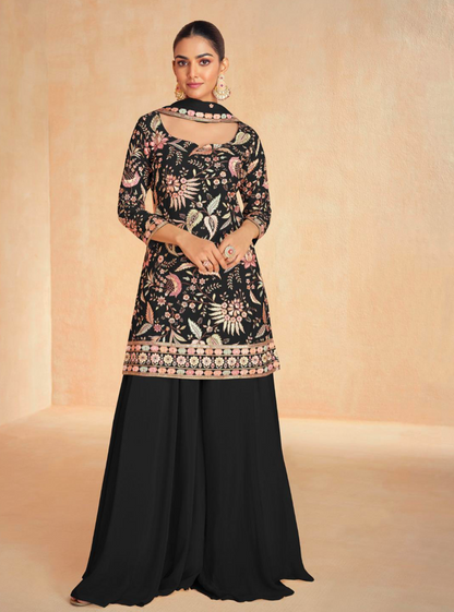 Matrut  |  Dream Black Sharara Suit