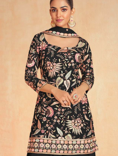 Matrut  |  Dream Black Sharara Suit