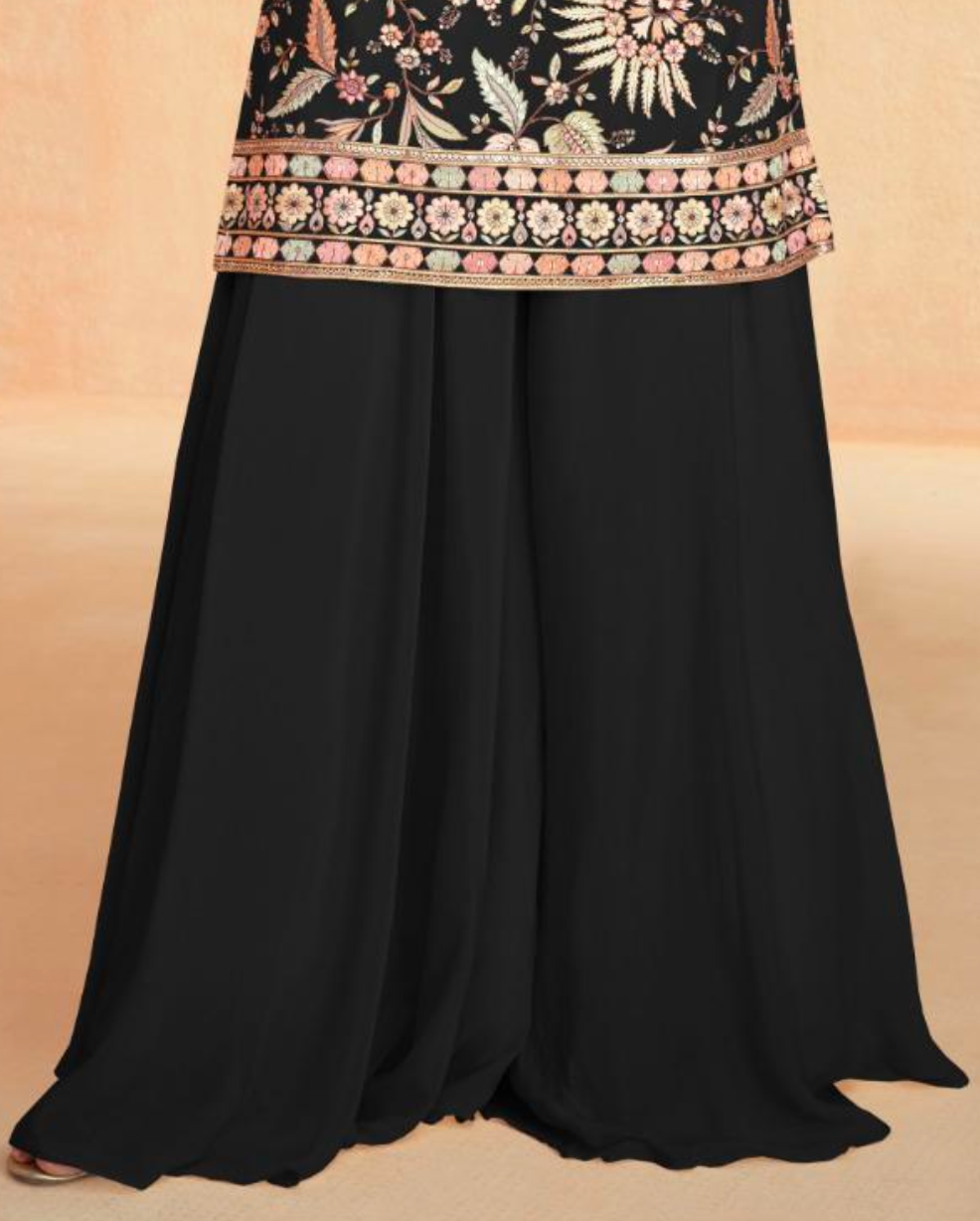 Matrut  |  Dream Black Sharara Suit