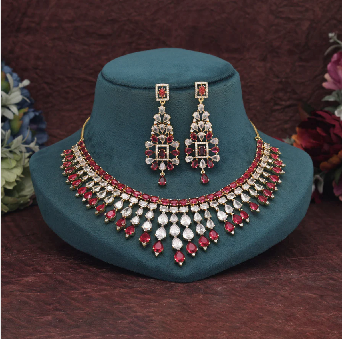 Matrut | Indo-western Necklace Set - IN345