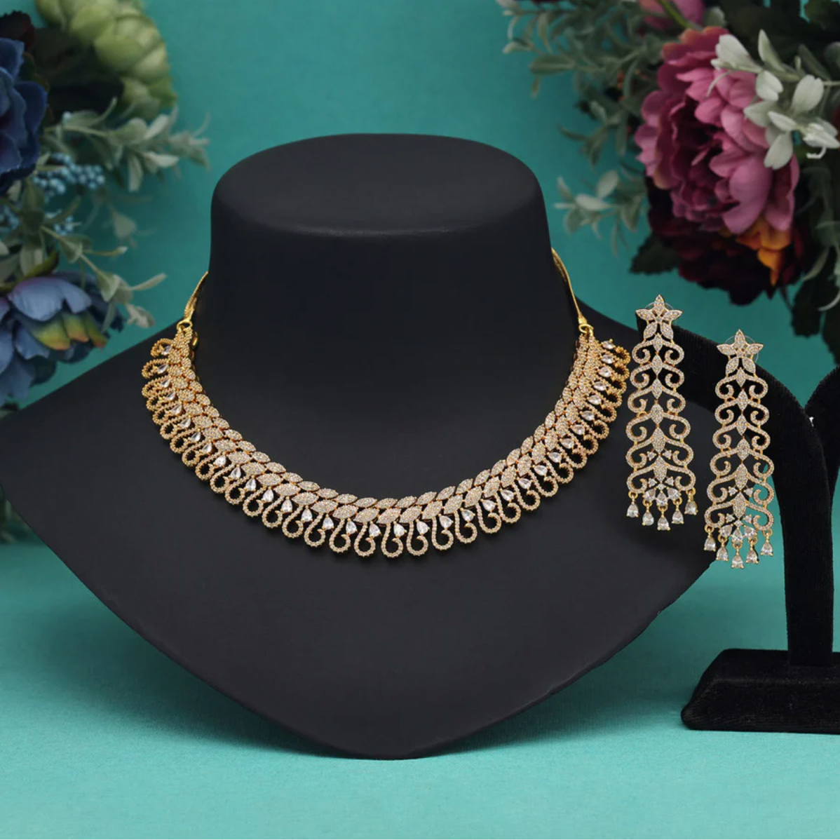 Matrut | Indo-western Necklace Set - IN346