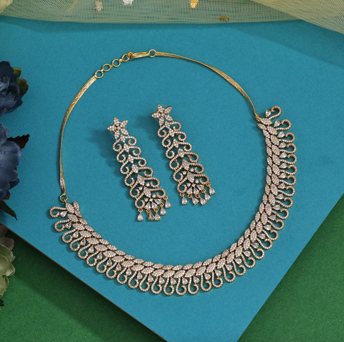 Matrut | Indo-western Necklace Set - IN346