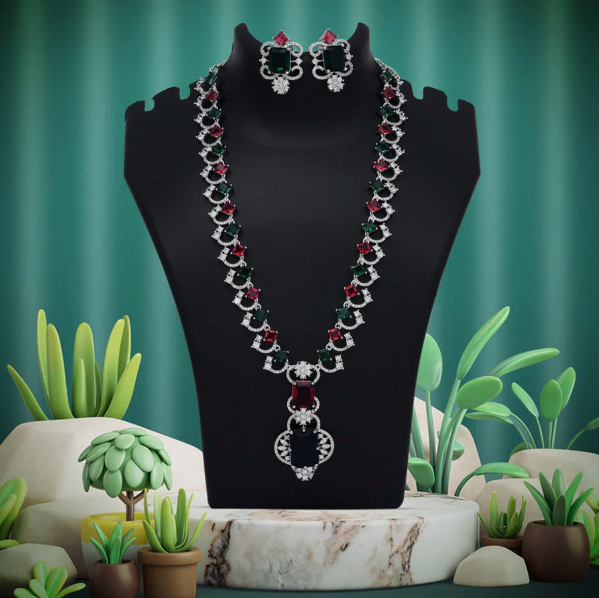 Matrut | Indo-western Necklace Set - IN347