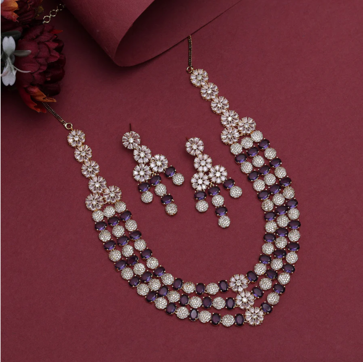 Matrut | Indo-western Necklace Set - IN330