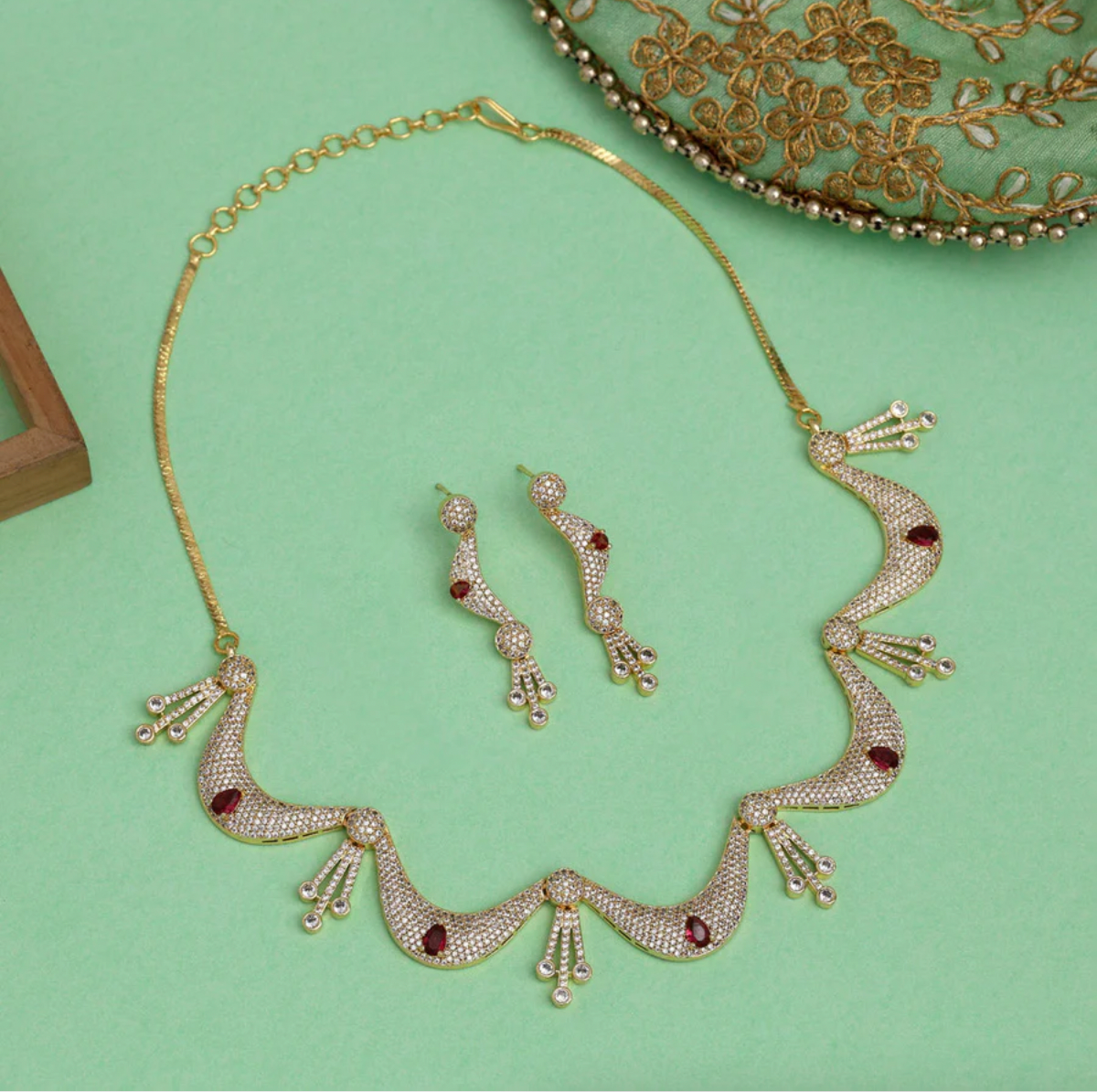 Matrut | Indo-western Necklace Set - IN340