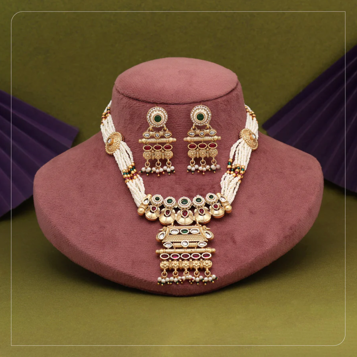 Matrut | Ethnic Necklace Set - M325