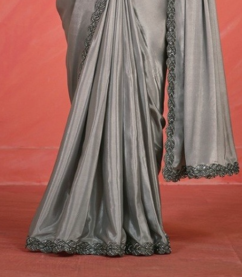 Matrut  | 1 min Saree Grey Fab