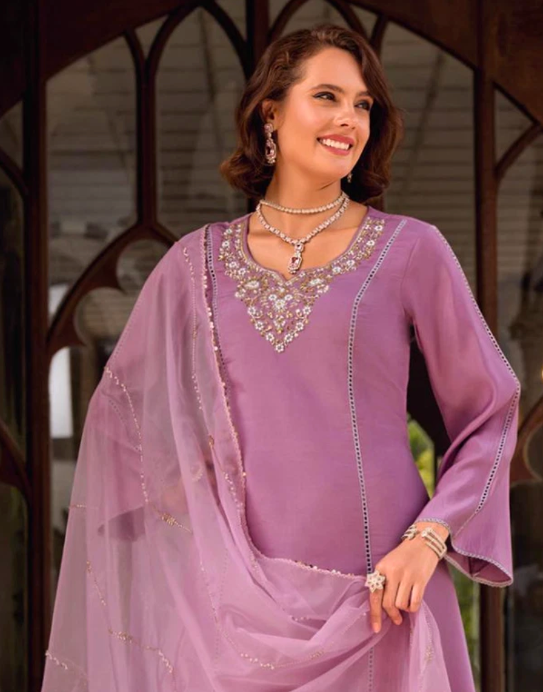 Matrut  | Charisma A-line Purple Suit