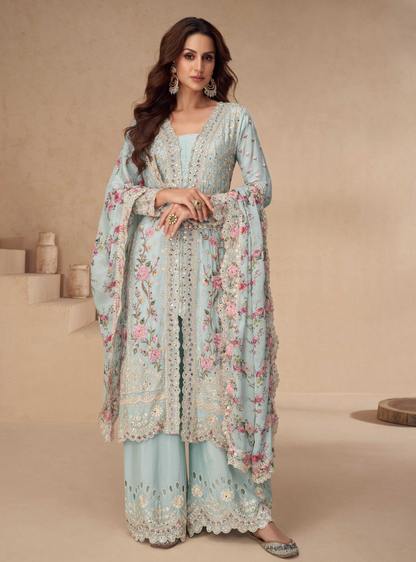 Matrut  | Blossom Light Blue Straight Suit