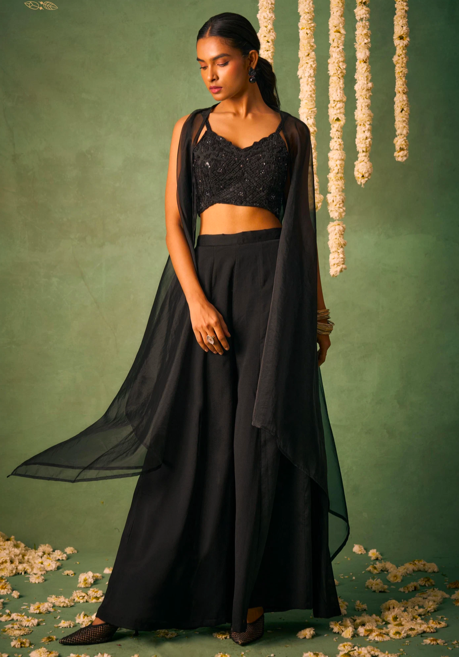 Matrut  |  Noble Empress Black Palazzo Set