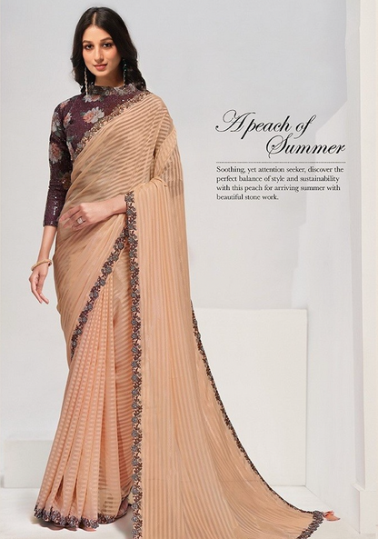 Matrut | Sonjiya Beige Saree