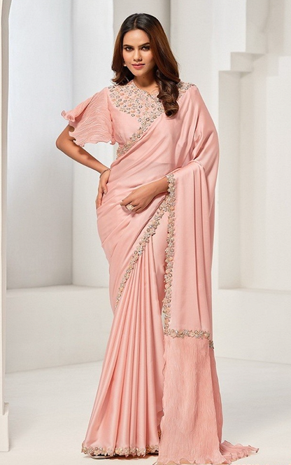 Matrut | Sonjiya Peach Saree