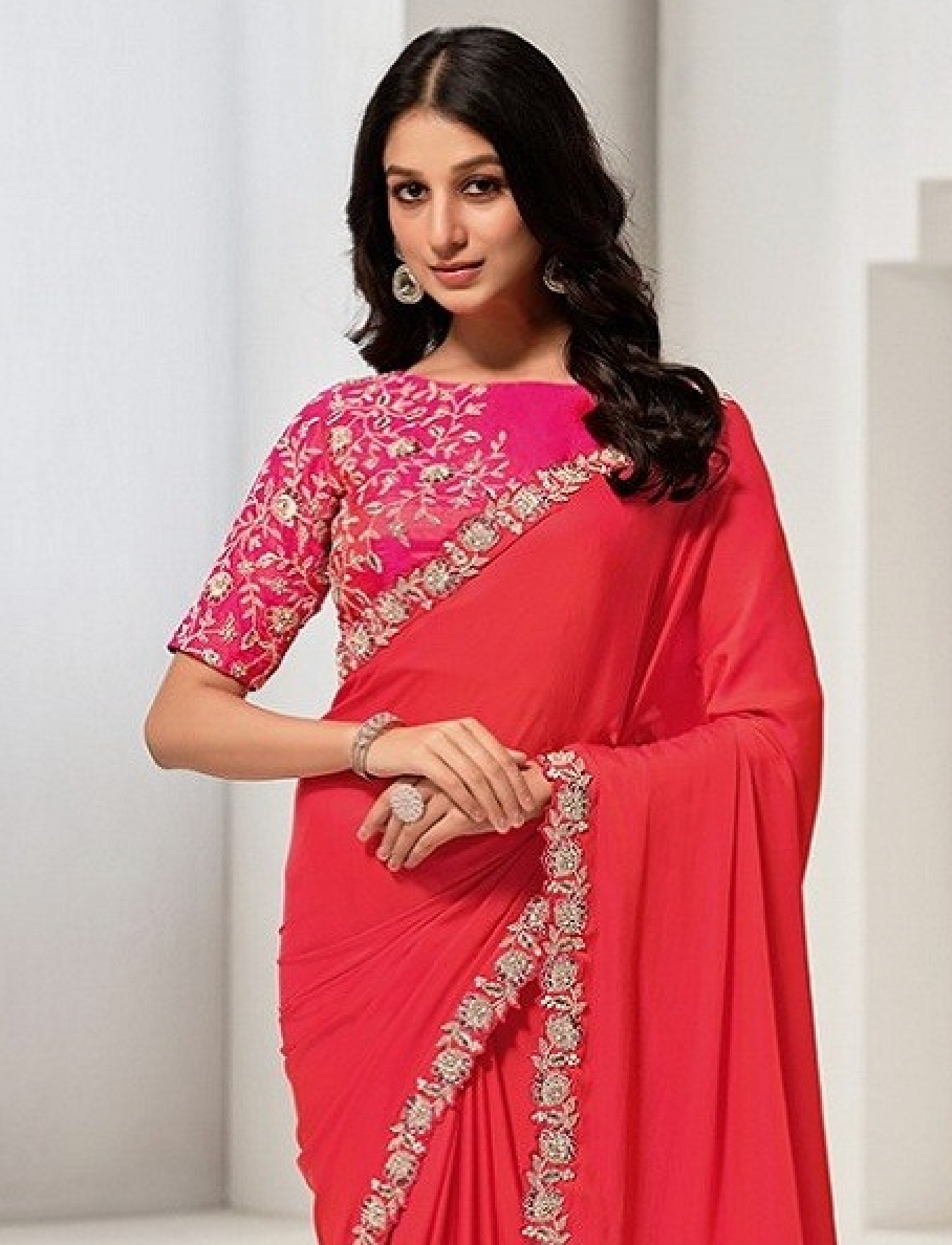 Matrut | Sonjiya Red Saree