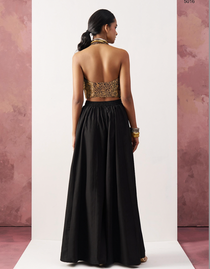 Matrut  |  Blazing Waistcoat Black Skirt Set