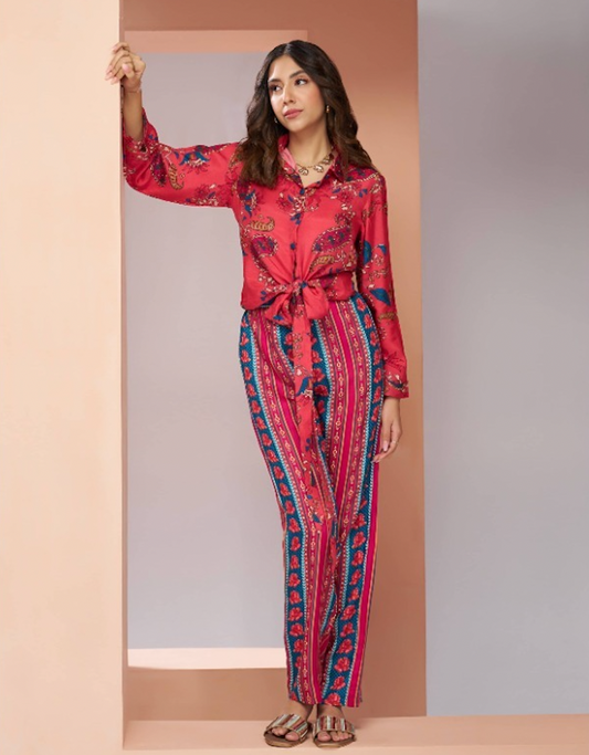 Matrut  |  Happy Voyage Coral Pink Co-ord Set