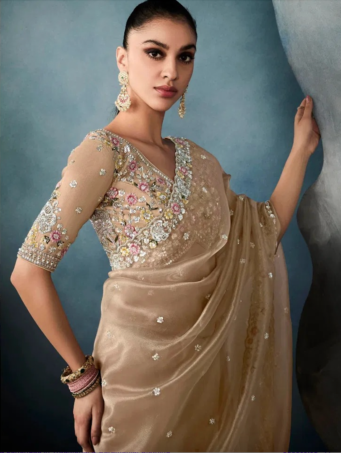 Matrut | Iconic Light Brown Saree