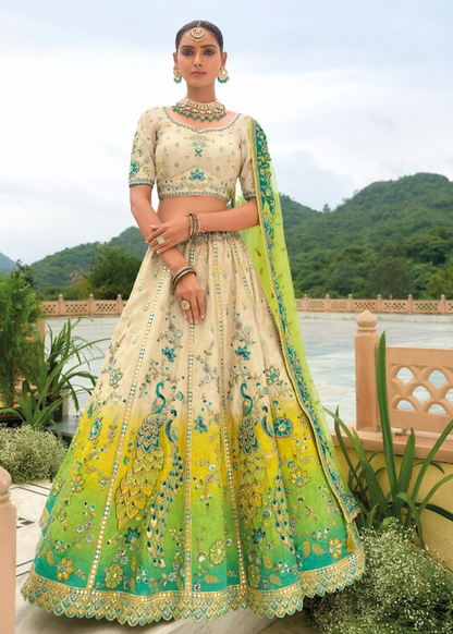 Matrut | Ehsaas Green Lehenga Set