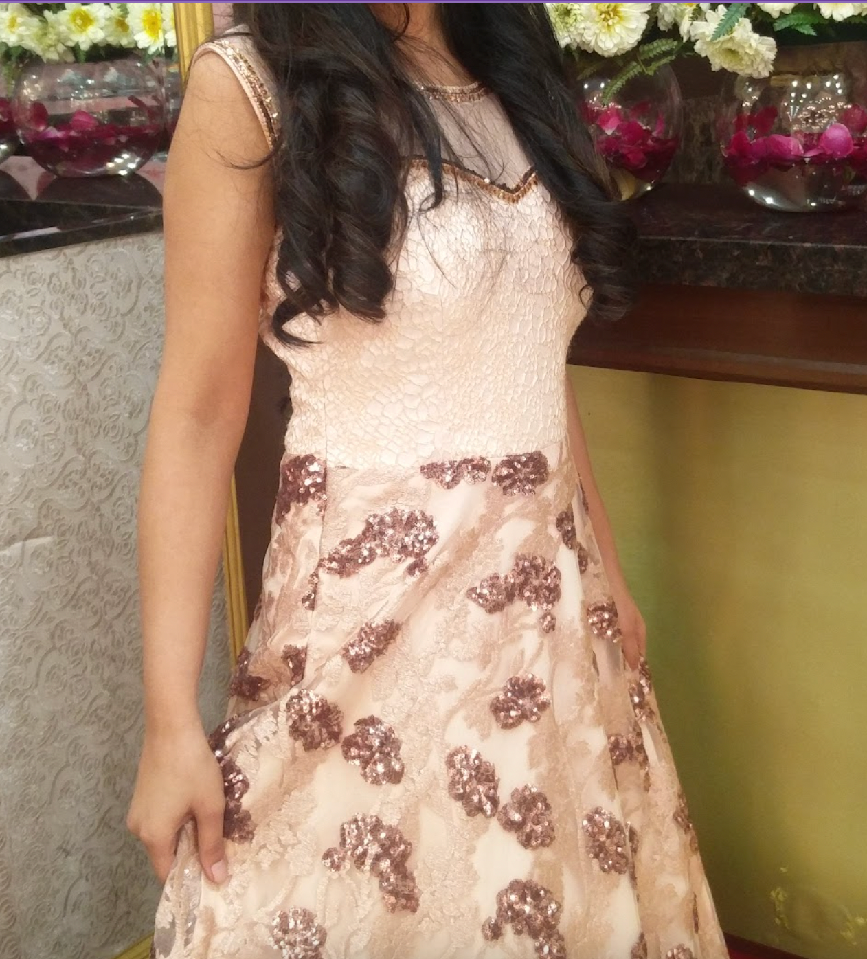 RESALE | Peach Evening Gown | By Kritika