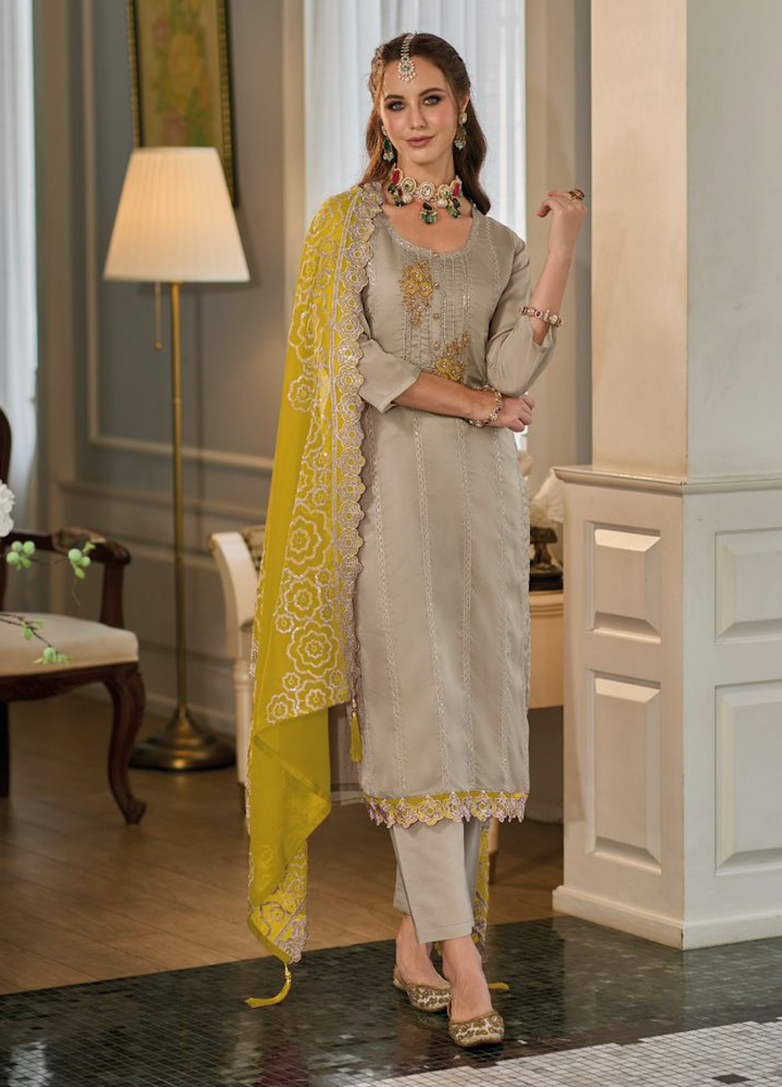 Matrut | Kahira Yellow Straight Suit