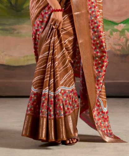 Matrut | Hazel Hues Brown Saree