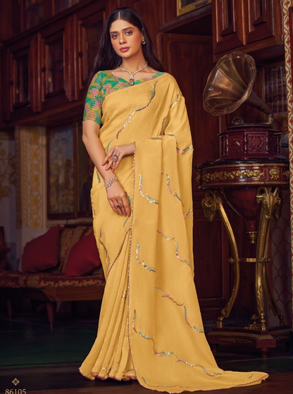 Matrut | Lalala Yellow Saree