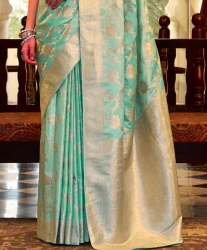 Matrut | Shella Sea Blue Saree