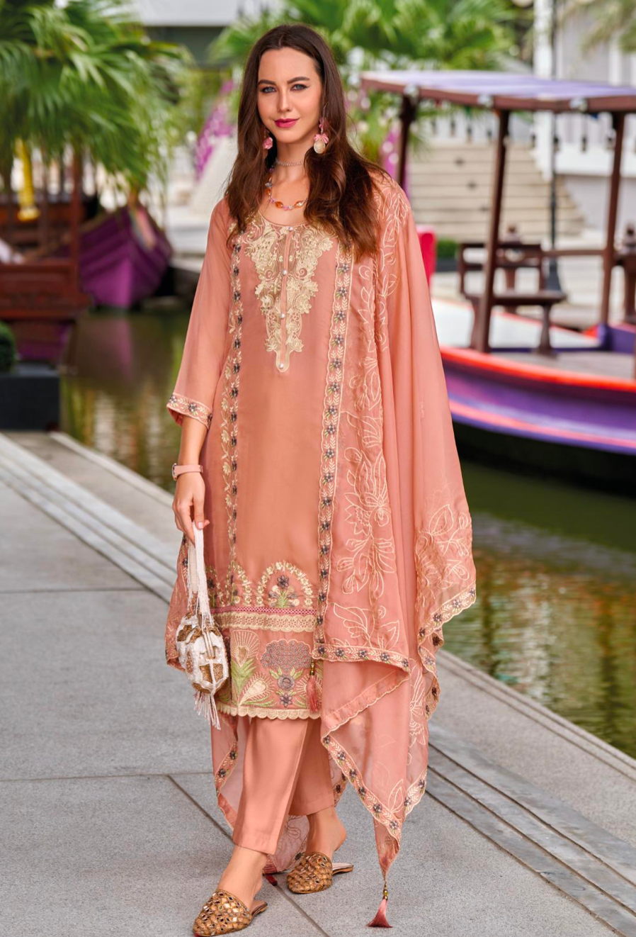 Matrut  | Silent Roar Peach Straight Suit