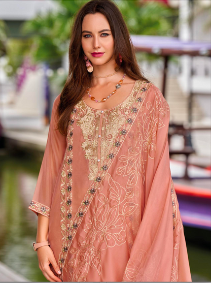 Matrut  | Silent Roar Peach Straight Suit