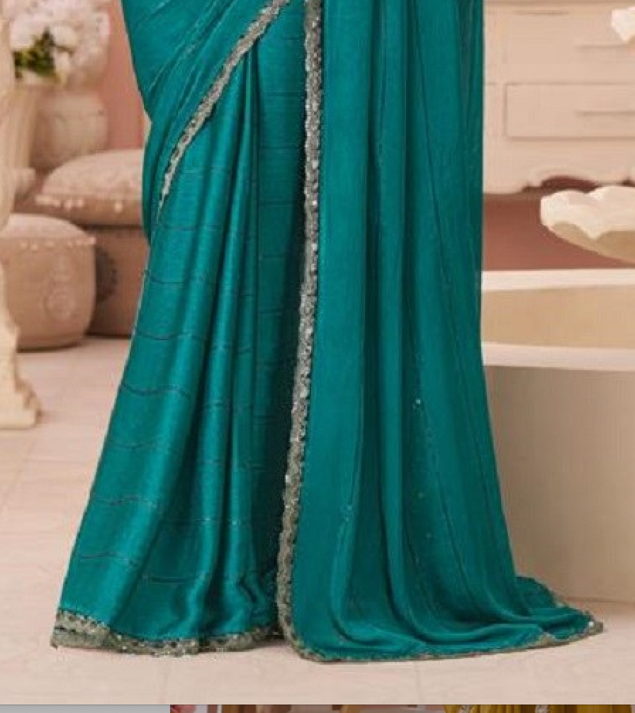 Matrut | Rouge Radiance Firozi Saree