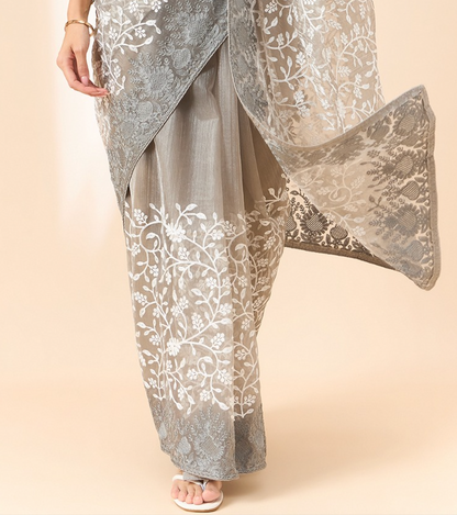 Matrut | Ziva Grey Saree