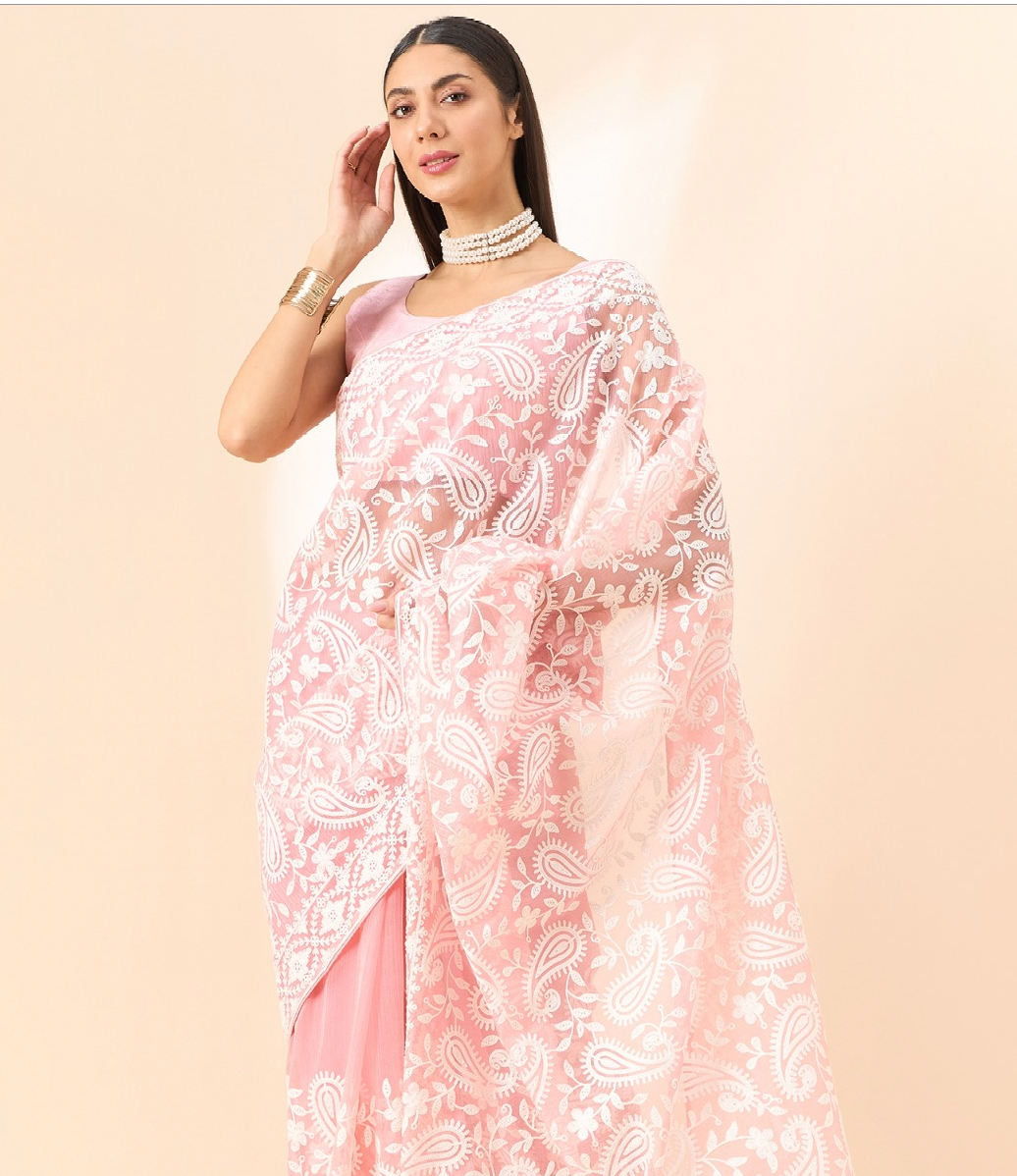 Matrut | Taru Light Pink Saree