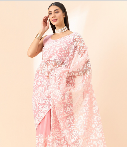 Matrut | Taru Light Pink Saree