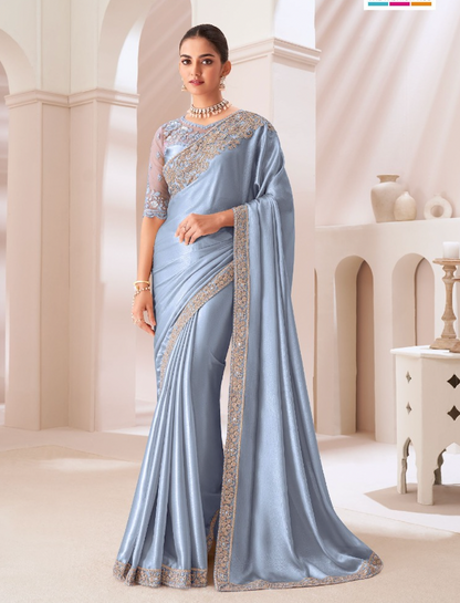 Matrut | Emar Radiance Blue Saree