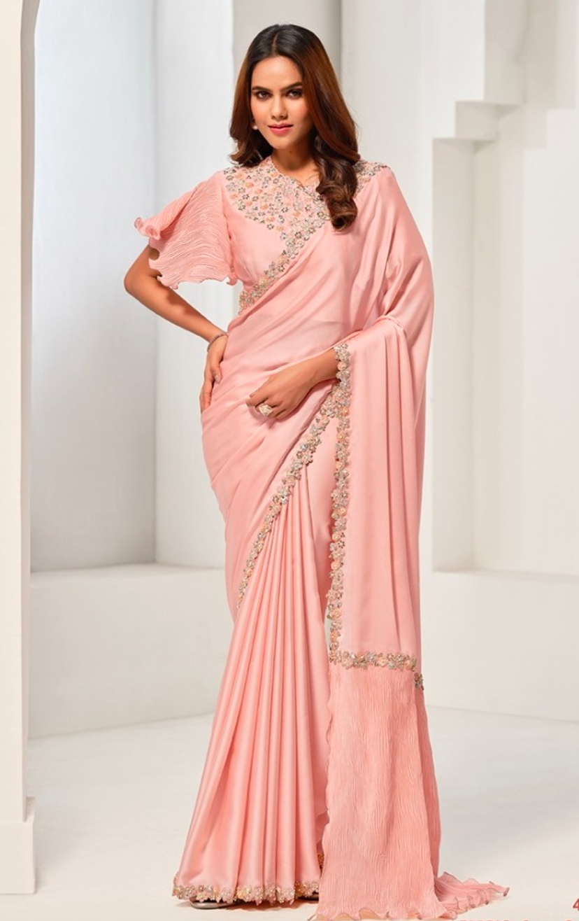 Matrut | Sonjiya Peach Saree