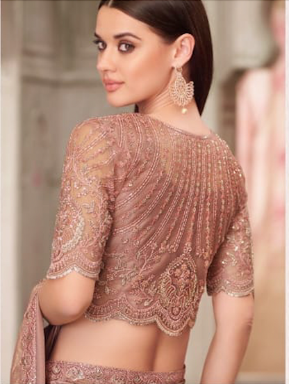 Matrut | Silver Screen Golden Shimmer Saree
