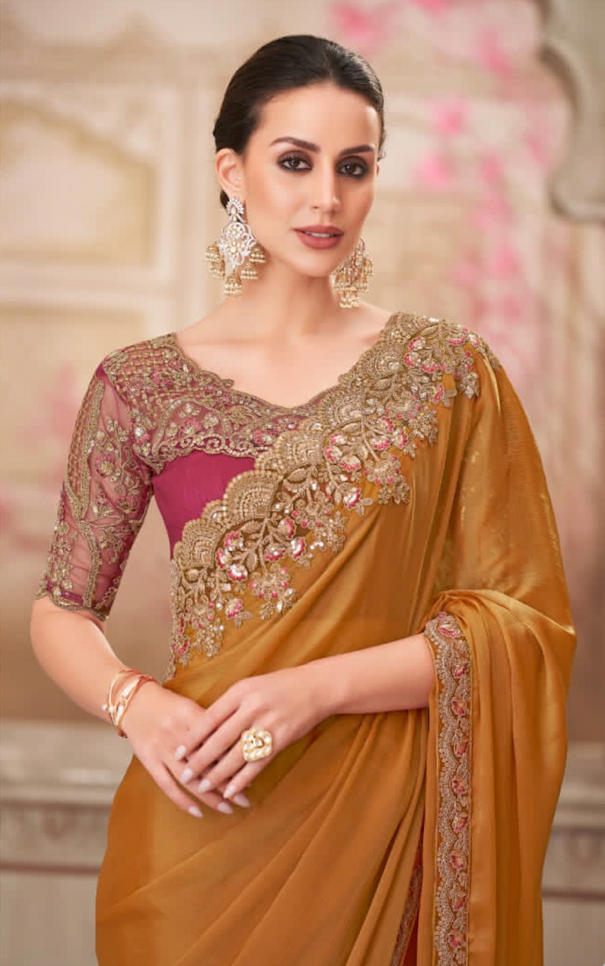 Matrut | Silver Screen Gold Shine Saree