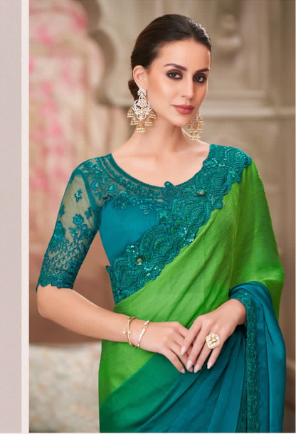 Matrut | Silver Screen Nycil Saree