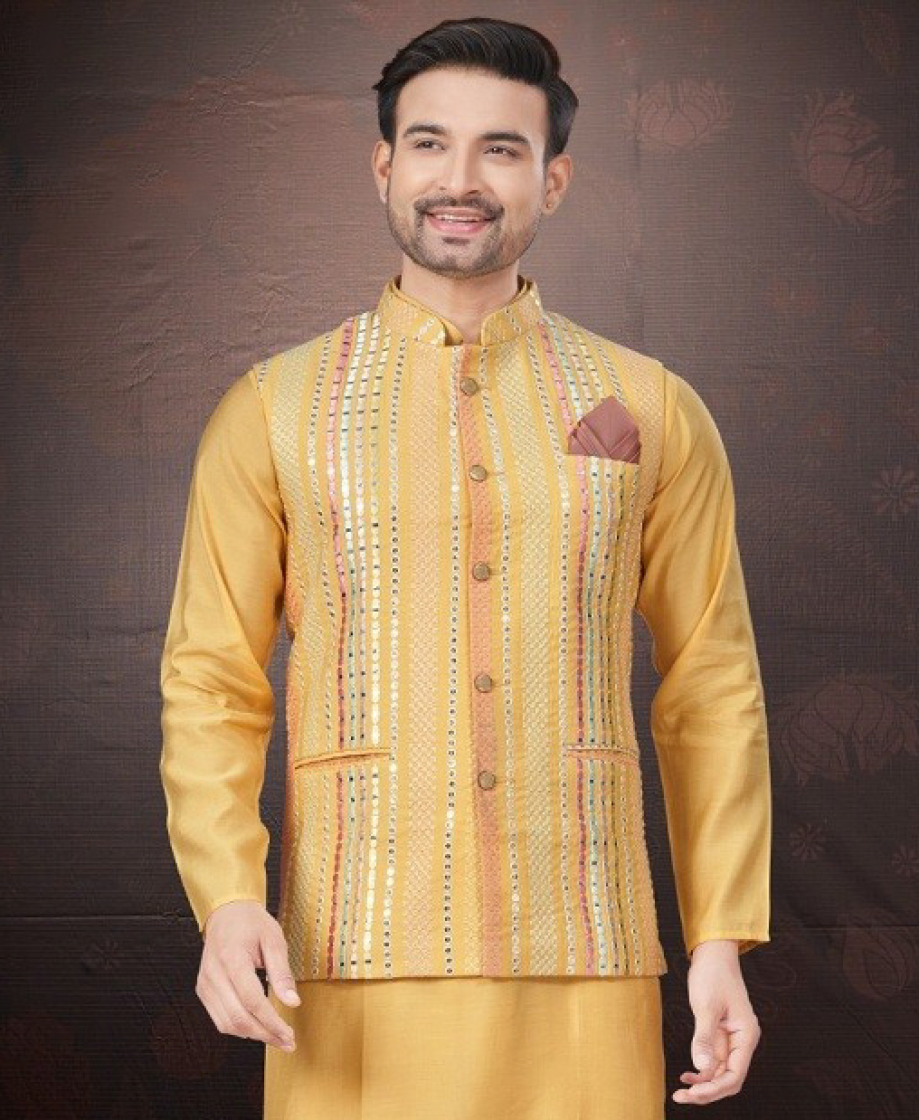 Matrut | Rangroot Mustard Yellow Kurta Set