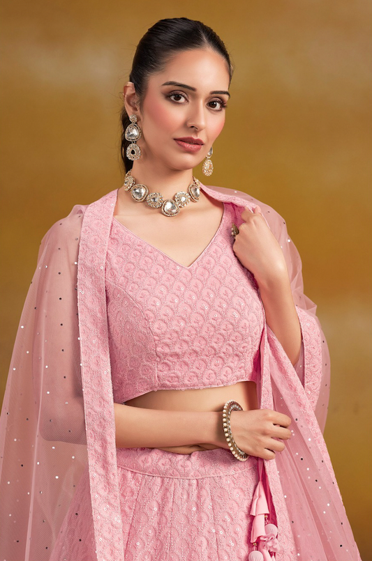 Matrut | Florance Blush Pink Lehenga