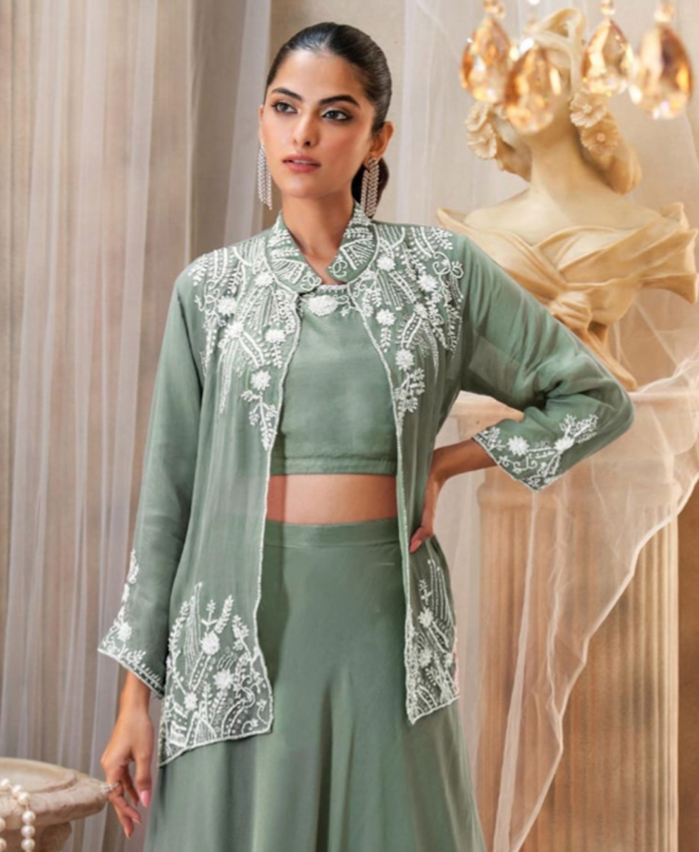 Matrut  |  Miraya Edge Sea Green Trio Set