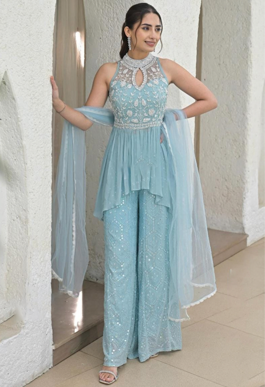 Matrut  |  Miraya Edge Sky Blue Trio Set