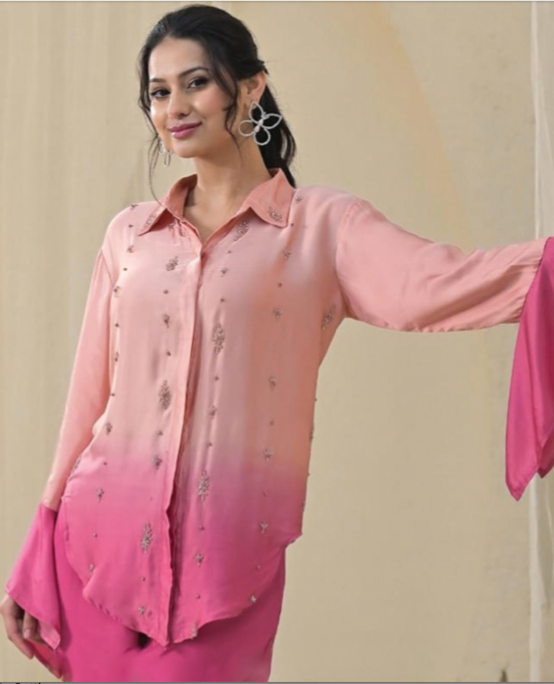 Matrut  |  Miraya Ombre Pink Co-ord Set