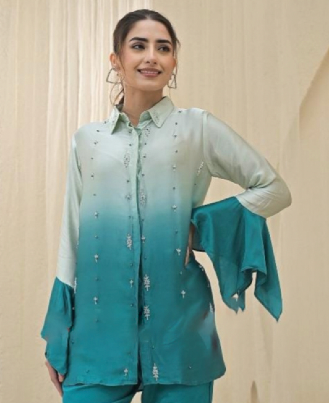 Matrut  |  Miraya Ombre Blue Co-ord Set