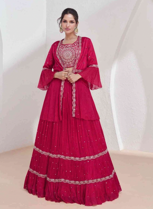 Matrut | Aarzoo Cherry Red Trio Set